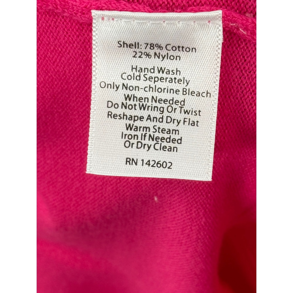 Sail to Sable STS Pink Long Sleeve Flounce Hem Sweater Dress NMR1813 Womens Sz M - Picture 8 of 8